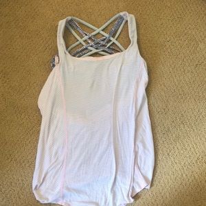 Lululemon pink tank top size 2